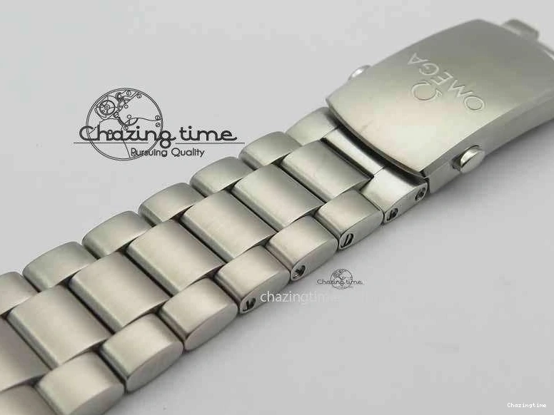 0320 Sophisticated Planet Ocean Master Chronometer Chrono SS OM 1:1 Best Edition Orange On SS Bracelet A 8156